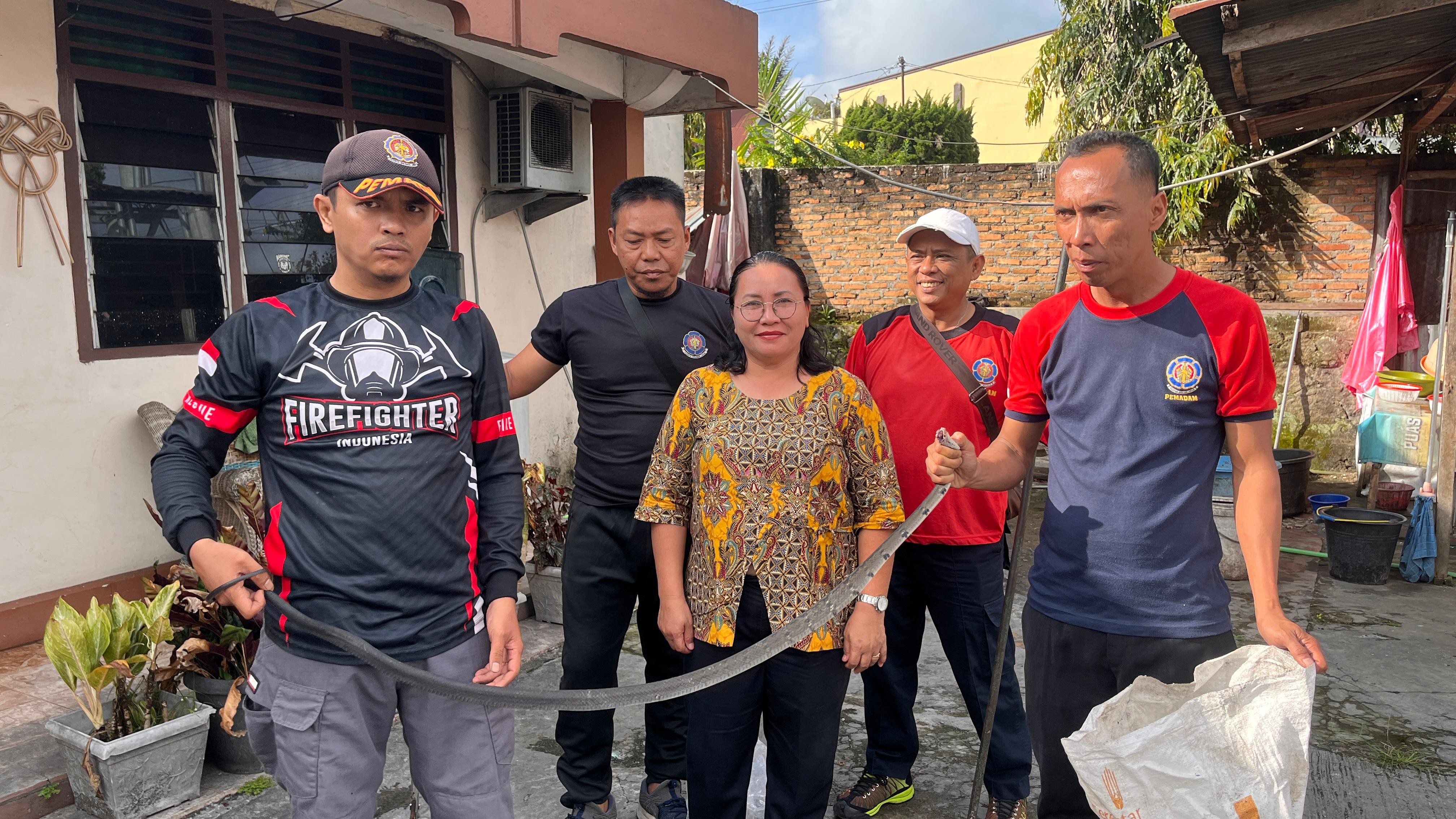 Evakuasi ular yang beralamat di  Jl. D. I Panjaitan