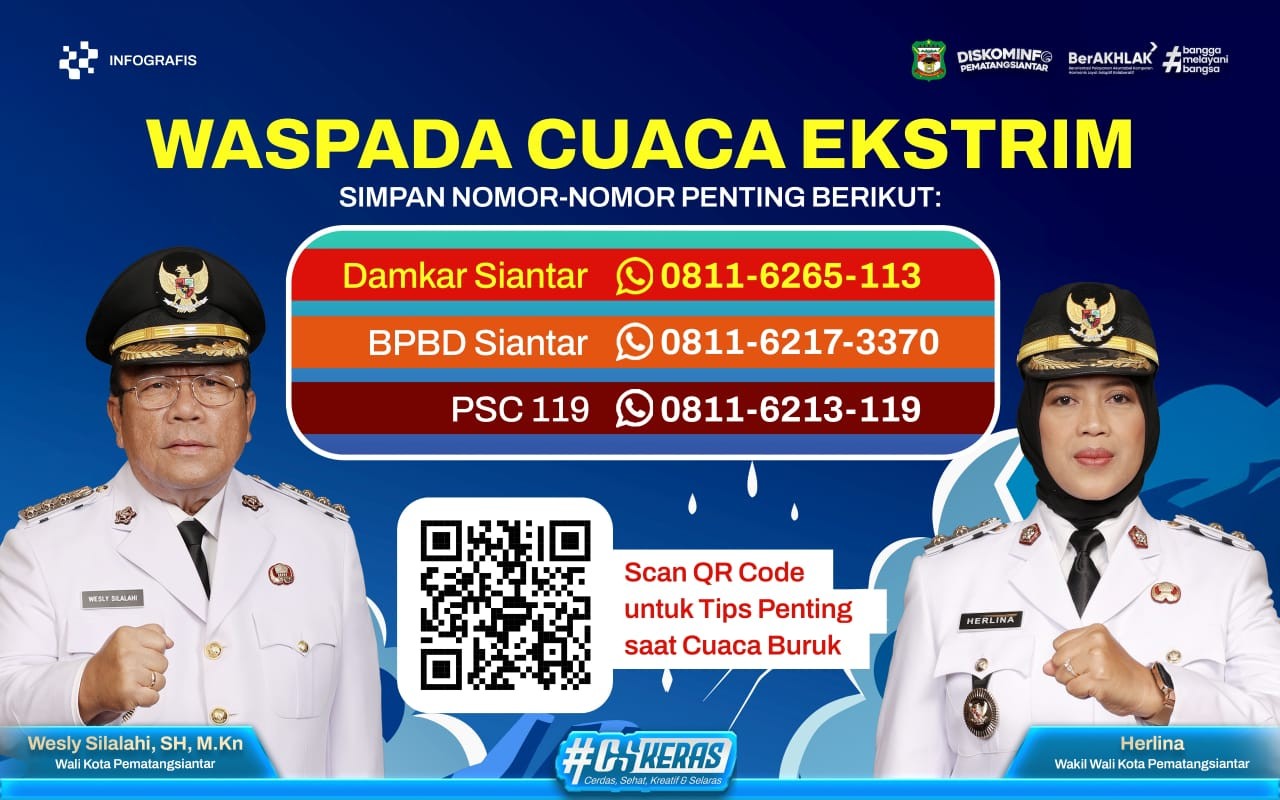 Jika Terjadi Kebakaran atau Non Kebakaran Segera Hubungi Call Center Dinas Damkarmat Kota Pematang