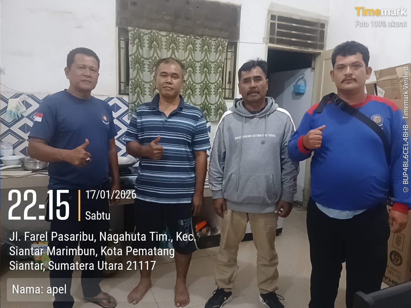 Personil Dinas Pemadam Kebakaran dan Penyelamatan menerima informasi adanya kebocoran tabung gas elp