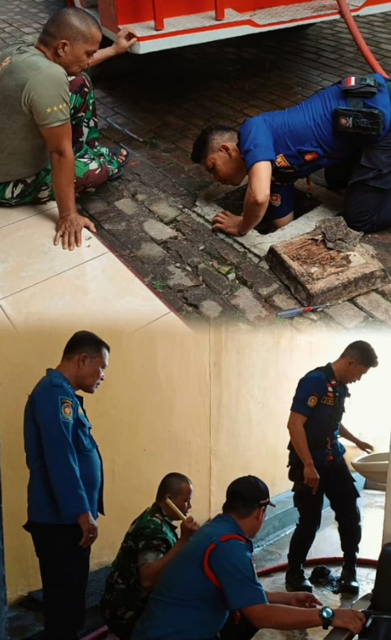 Personel Dinas Damkarmat melaksanakan LIBAS (Lihat Sumbat Gas) yang beralamat di Jl. Diponegoro